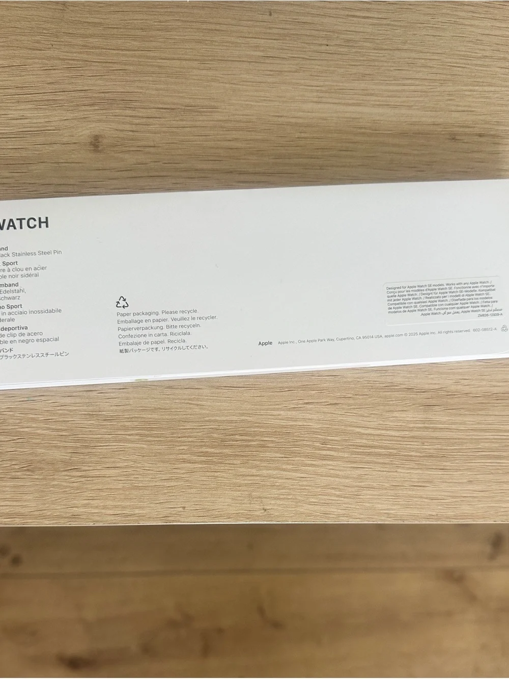 NEW SEALED Apple Watch 40mm Black Sport Band - S/M